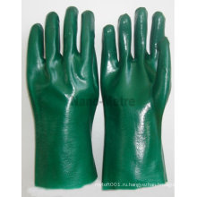 NMSAFETY зеленый вязаный тонкий хлопок перчатки домочадца PVC
